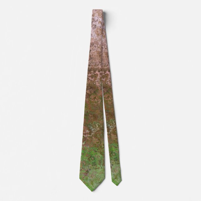 Nature Inspired Abstract Alcohol Ink Tie (Front)