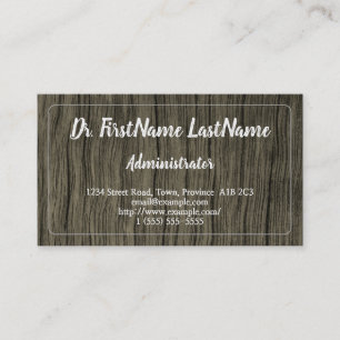 Nature Inspired Administrator Business Card