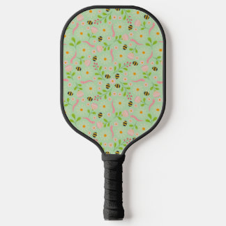 Nature inspired blooms and critters pickleball paddle