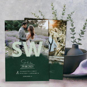 Nature-Inspired Botanical Greenery Save the Date  Invitation