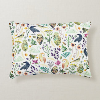 Nature-Inspired Botanical Pattern Decorative Throw Accent Pillow