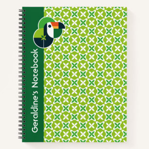 Nature Inspired Geometric Toucan for Bird Lovers Notebook