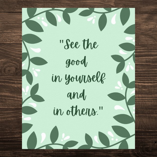 Nature-Inspired Motivational Quote Poster (Creator Uploaded)