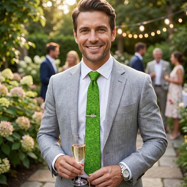 Nature-Inspired Realistic Green Grass Textured Tie (Creator Uploaded)
