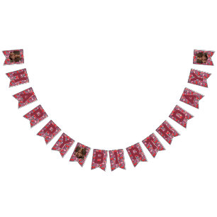 Nature Inspired Tulip Flower Party Custom Bunting Flags