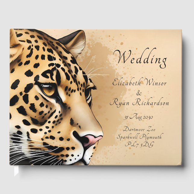 Nature-inspired wedding theme guest book (Front)