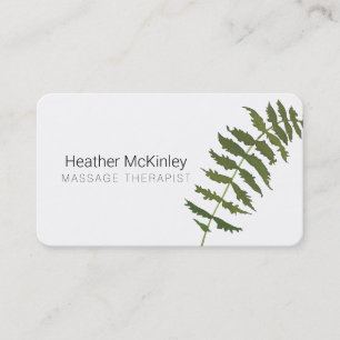 Nature Inspirée Verdure Carte de visite minimal