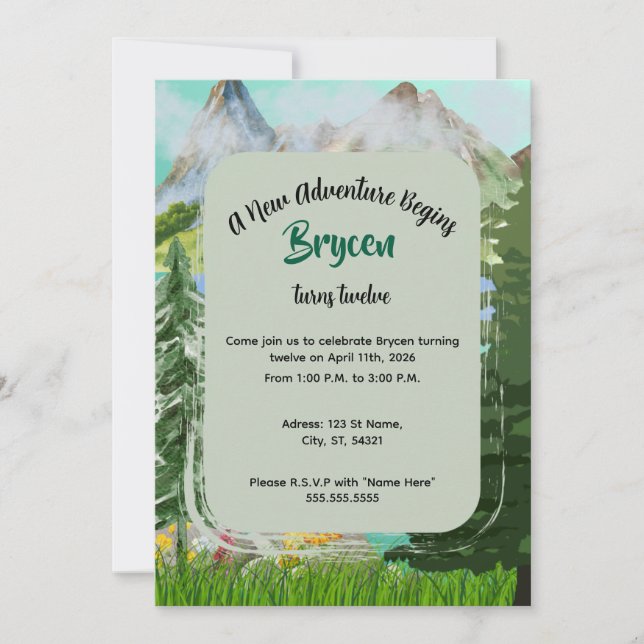 Nature Invitation (Front)