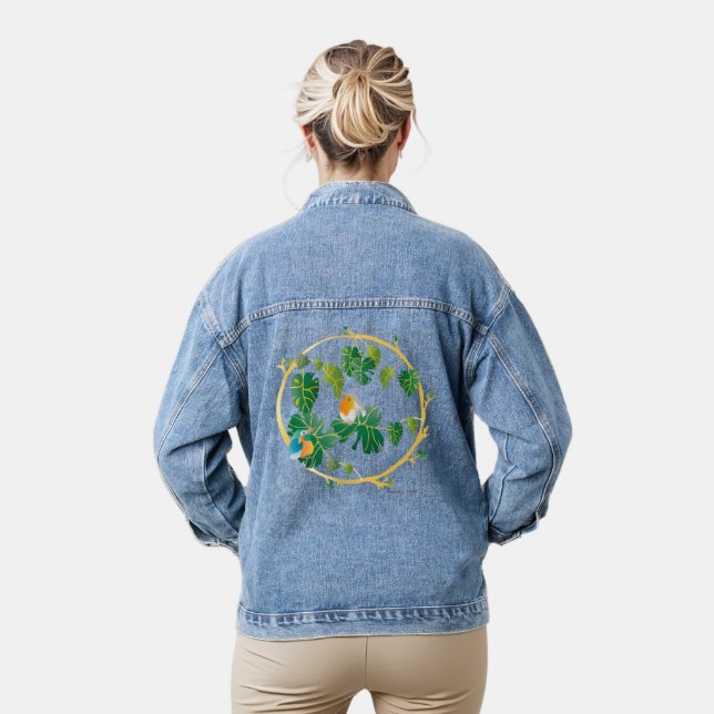 Nature is magic denim jacket (Model)