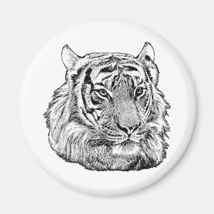 Nature Jungle Tiger Face safari animal wildlife Magnet