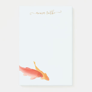 Nature Koi Fish Personalized Post-it Notes