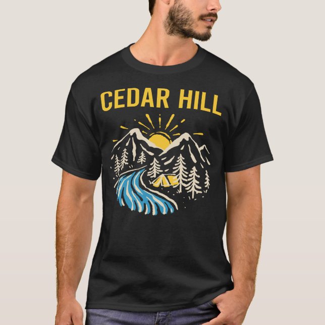 Nature Landscape Cedar Hill T-Shirt (Front)