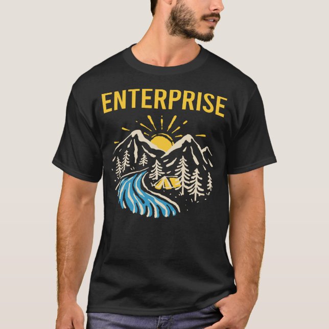 Nature Landscape Enterprise T-Shirt (Front)