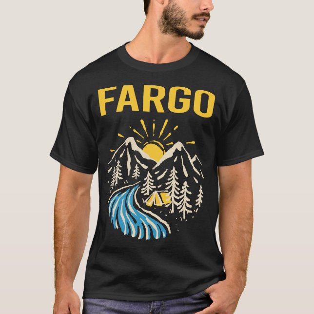 Nature Landscape Fargo T-Shirt (Front)
