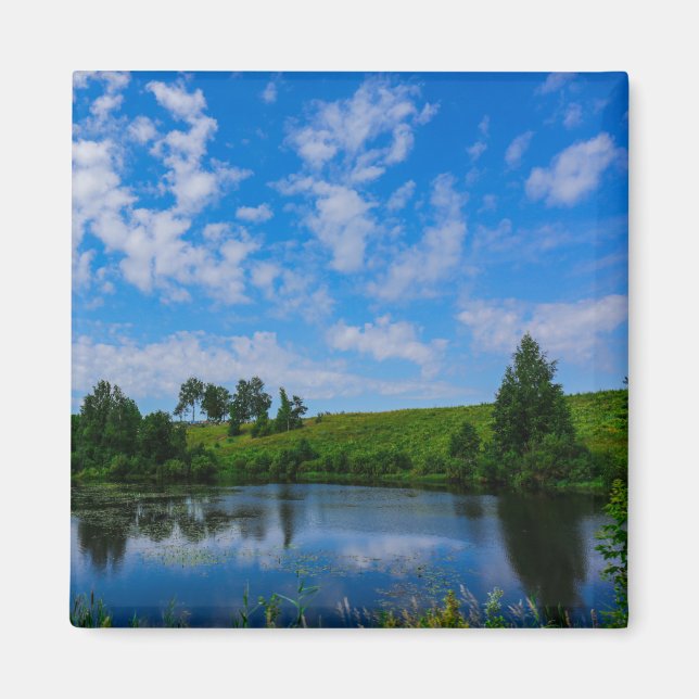Nature Landscape Lake Sky Belarus Magnet (Front)