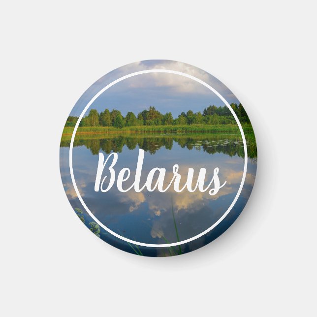 Nature Landscape Lake Sky Belarus Magnet (Front)