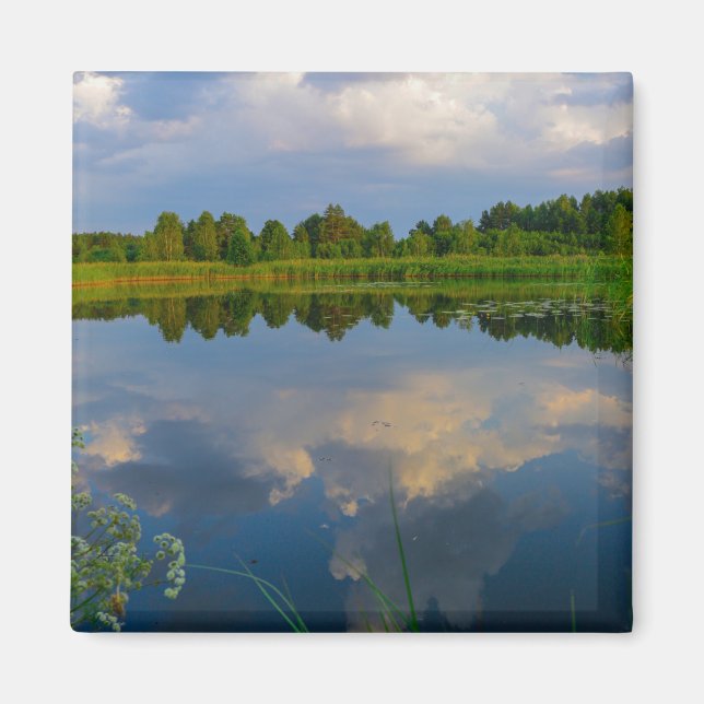 Nature Landscape Lake Sky Belarus Magnet (Front)