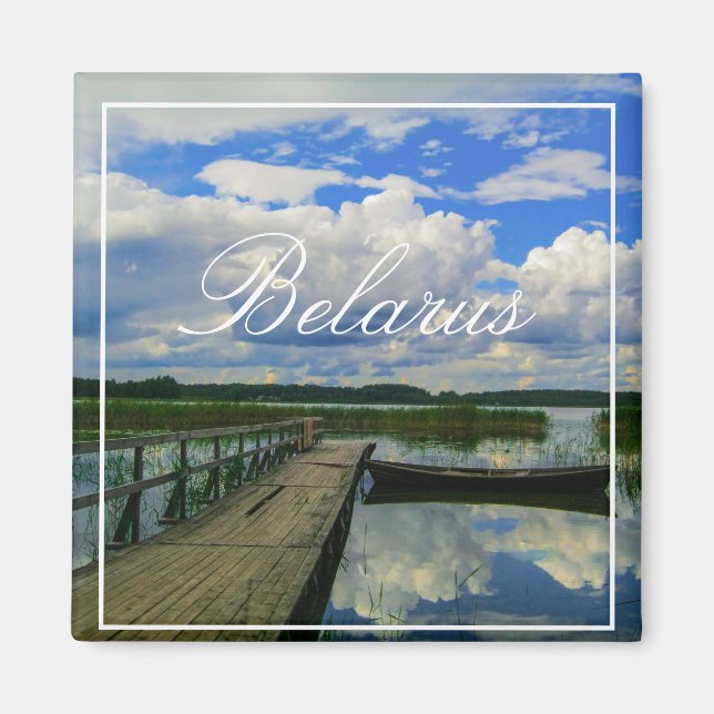 Nature Landscape Lake Sky Belarus Magnet (Front)