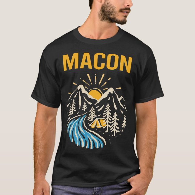 Nature Landscape Macon T-Shirt (Front)