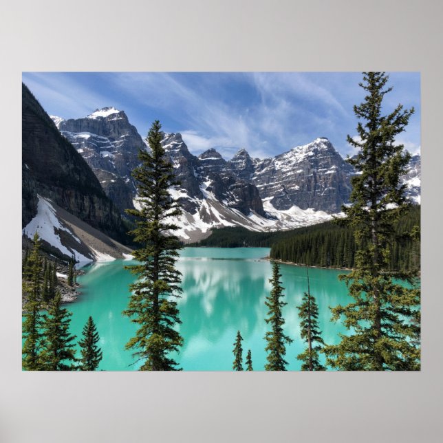 Nature Landscape Moraine Lake, Alberta, Canada Poster (Front)