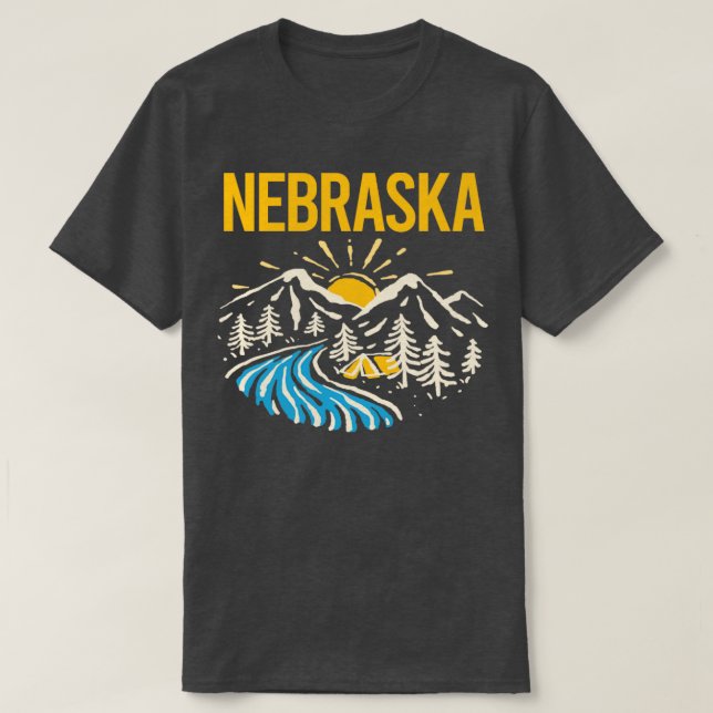 Nature Landscape Nebraska  T-Shirt (Design Front)