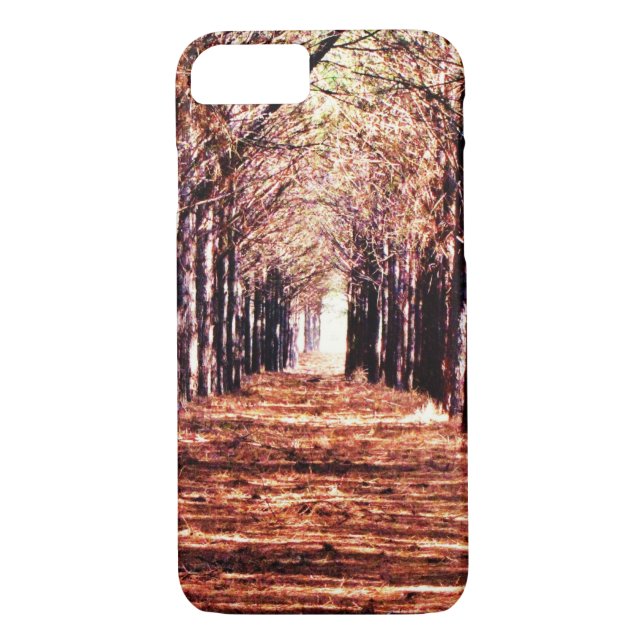 Nature Landscape Pine Trees Forest iPhone Case (Back)