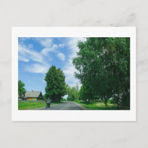 Nature Landscape Rural Scenery Village Belarus Postcard