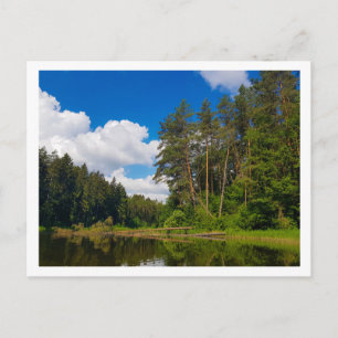 Nature Landscape Scenery Canal Sky Belarus Postcard