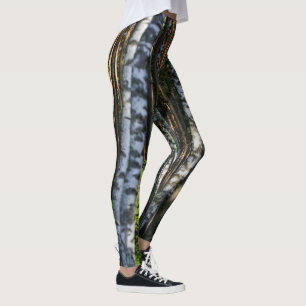 Nature Landscape Scenery Forest Birch Trees Leggings