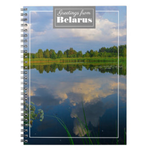 Nature Landscape Scenery Lake Belarus Sky Notebook