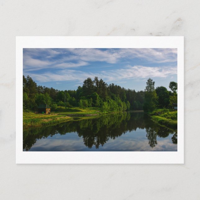 Nature Landscape Scenery Lake Sky Belarus Postcard (Front)