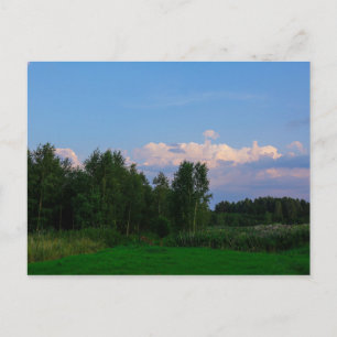 Nature Landscape Scenery Meadow Belarus Postcard
