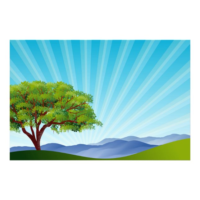 Nature Landscape Scenery Photo Print (Front)