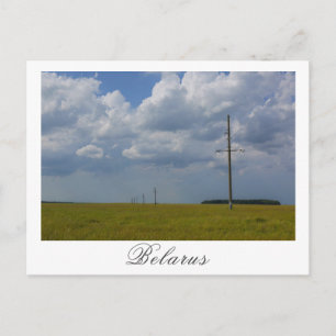 Nature Landscape Scenery Wheat Field Belarus Postcard