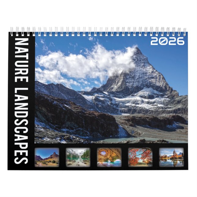 Nature Landscapes 2026 Calendar (Cover)