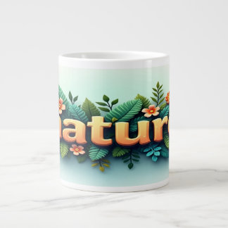 Nature large coffee mug
