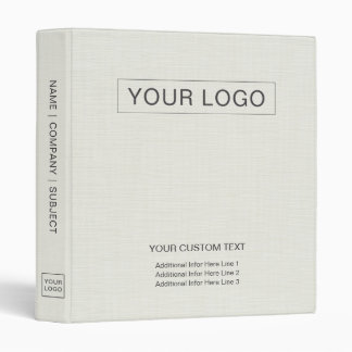 Nature Linen Custom Business Logo Promotional Binder