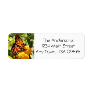 Nature love, butterfly, customized address