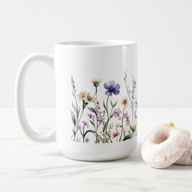 Nature Lover Cadeau 🌼 tasse à café 15oz (Avec donut)