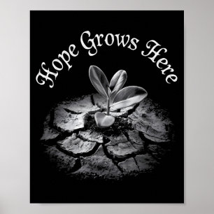 Nature Lover Earth Day Hope Grows Here Poster