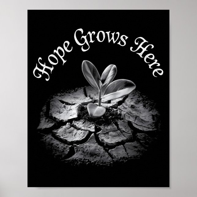 Nature Lover Earth Day Hope Grows Here  Poster (Front)