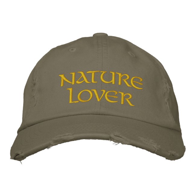 Nature Lover Embroidered Hat (Front)