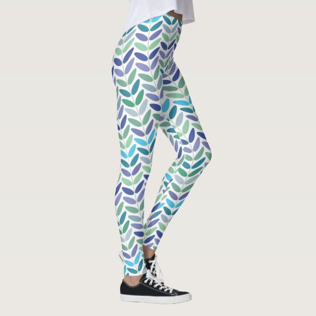 Nature Lover Floral Branch Pattern Leggings (Right)