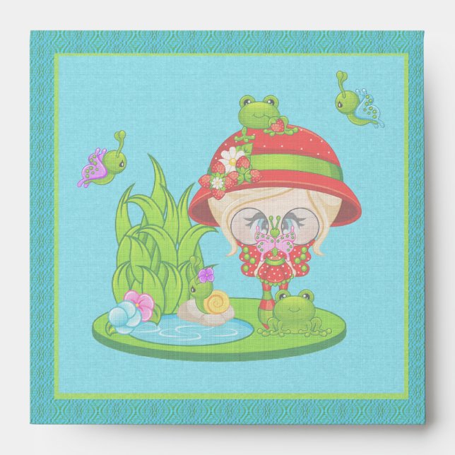 Nature Lover Frog Faery Envelope (Front)