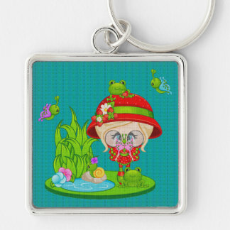 Nature Lover Frog Faery Keychain