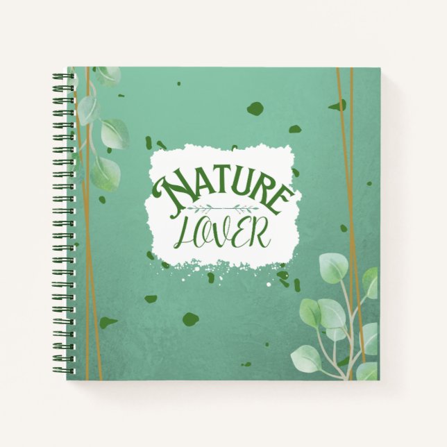Nature Lover Spiral Notebook Blank Page Journal (Front)