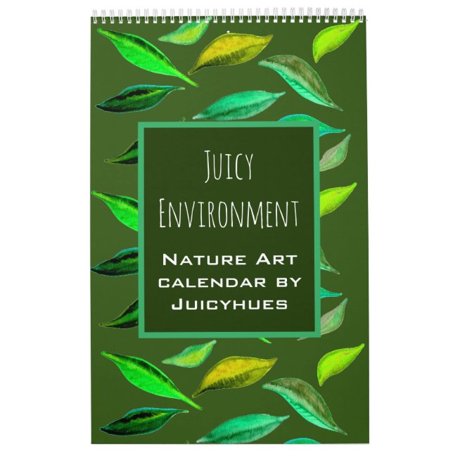 Nature lovers art leaves and tree art calendar (Cover)
