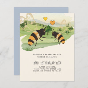 Nature Lovers Countryside Bees Wedding