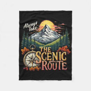 Nature Lovers Nature Wander Apparel Uni-adult Retr Fleece Blanket