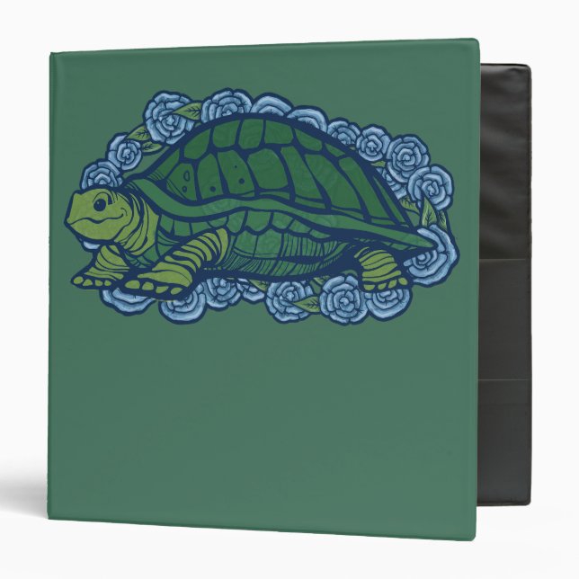 Nature Lovers Turtle Art Turtles                   Binder (Front/Inside)